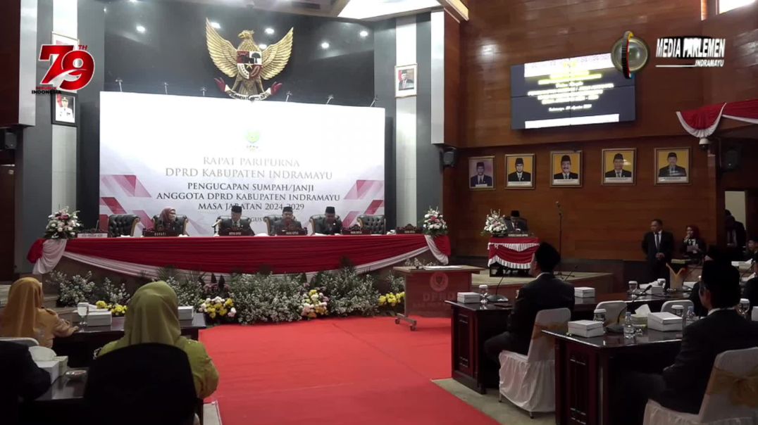 Pelantikan Anggota DPRD Kab. Indramayu Periode Tahun 2024-2029